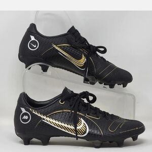 Nike Mercurial Vapor 14 Pro FG Black Gold Soccer Cleats Mens Sz Multi DJ2869-007
